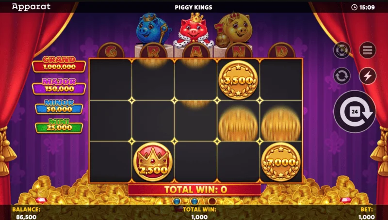 Piggy Kings - Buy Feature স্ক্রিন এবং কেনার বিকল্প