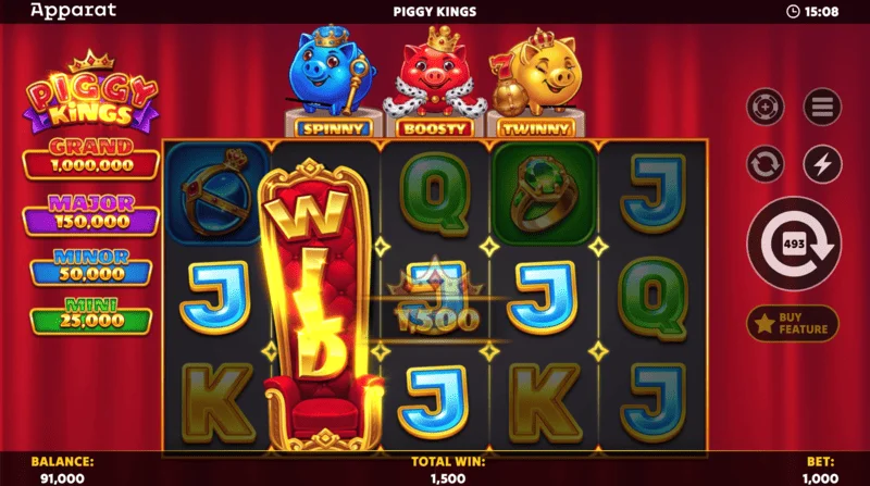 Piggy Kings - তিনটি রঙের বুস্টার কয়েন মাঠে